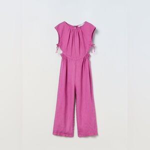 Zara Linen Cut Out Jumpsuit